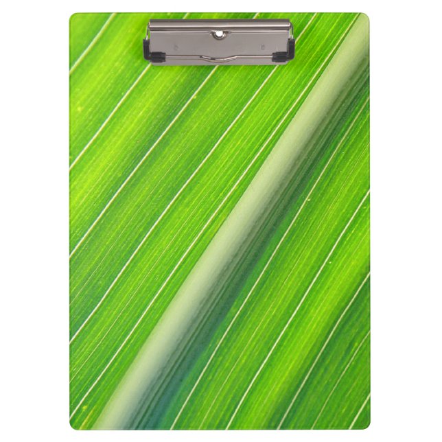 Green natural striped pattern clipboard (Front)
