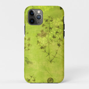 Green Nature Forest Wildflowers Butterfly iPhone 11 Pro Case