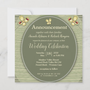 Green Nature Hues - Stripes and Flowers