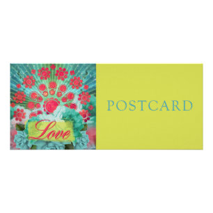 Green Nebula Mandala - Rackcard / Postcard Rack Card