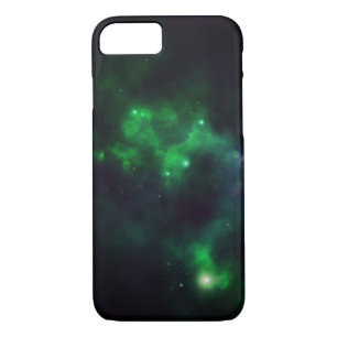 Green nebula phone case