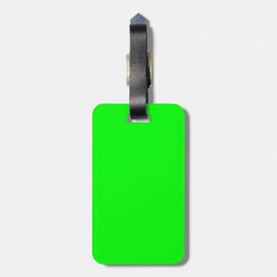 Green Neon Colour Decor You Can Customise Luggage Tag