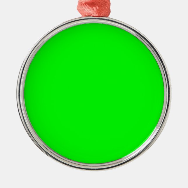 Green Neon Colour Decor You Can Customise Metal Tree Decoration (Front)