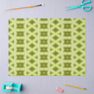 Green neon glow abstract pattern tissue paper