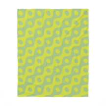 Green Neon Oval Circle Wavy Line Modern Pattern 