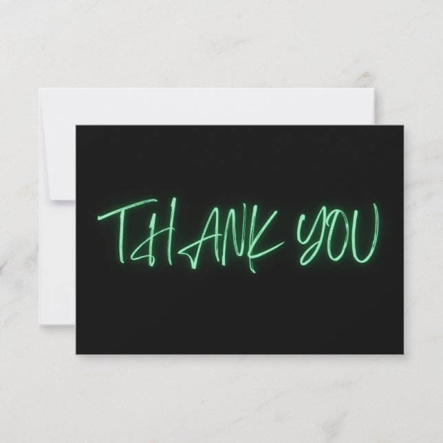 Green Neon Thank You Trendy (Front)