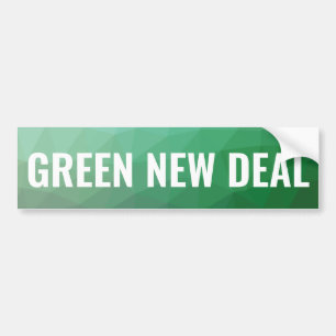 Green New Deal Geometric Bumper Sticker