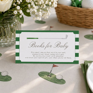 Green New to the Club Books for Baby Card 3.5x2
