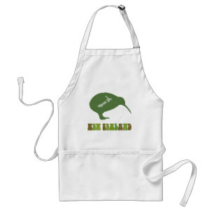 Green New Zealand Kiwi Cooking Apron