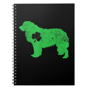 Green newfoundland st patrick day gift notebook