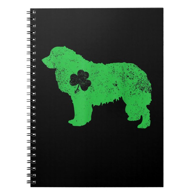 Green newfoundland | st patrick day gift notebook (Front)
