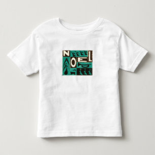 Green Noel Vintage Block Print Toddler T-Shirt