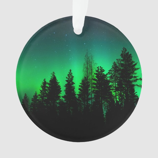 Green Northern Light Ornament (Front)