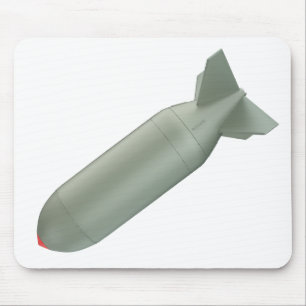 Green nuclear bomb mouse mat