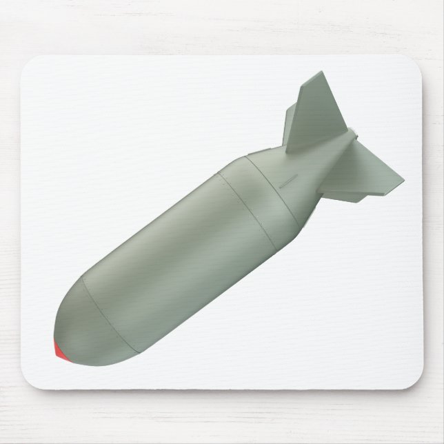 Green nuclear bomb mouse mat (Front)