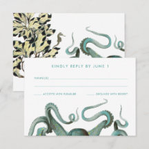 Green Octopus Aquarium Wedding