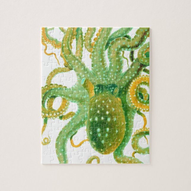 green octopus jigsaw puzzle (Vertical)