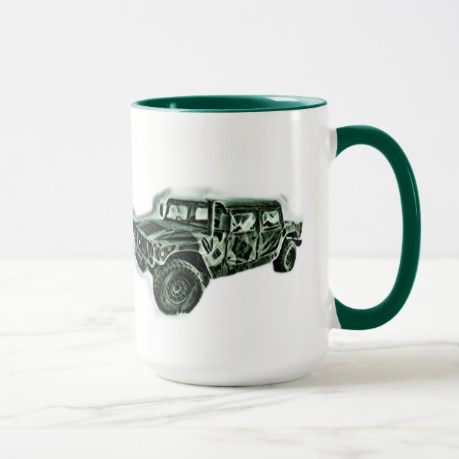 Green off-road vehicle mug (Right)