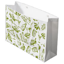 Green Olive Modern Mediterranean Watercolor