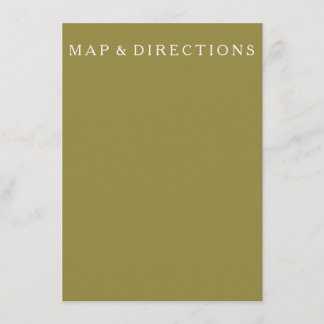 Green Olive Solid Colour Trend Enclosure Card