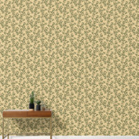 Green Olive Tree Branch Mediterranean Pattern
