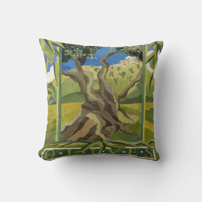 Green Olives 2014 Cushion (Front)