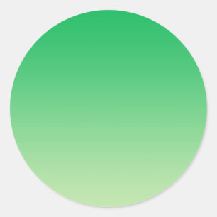 Green Ombre Classic Round Sticker