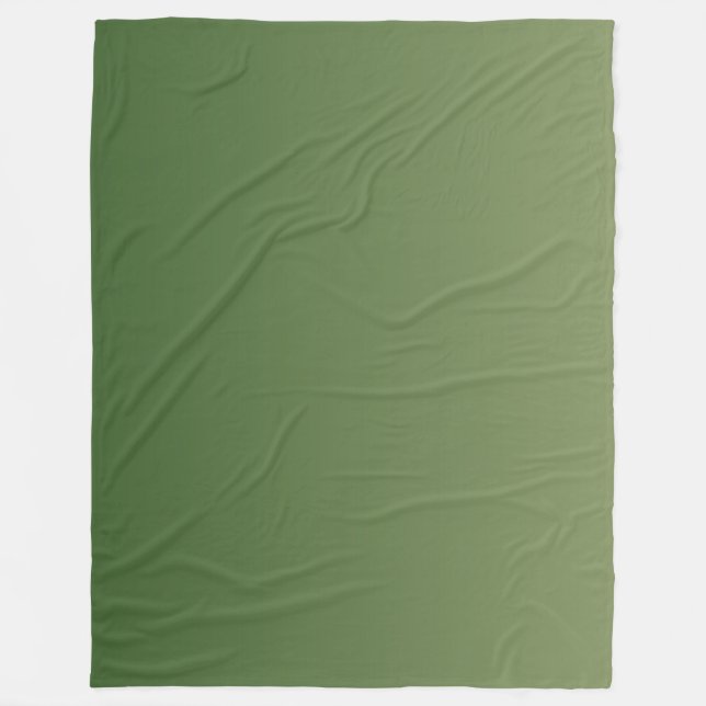 Green ombre fleece blanket (Front)