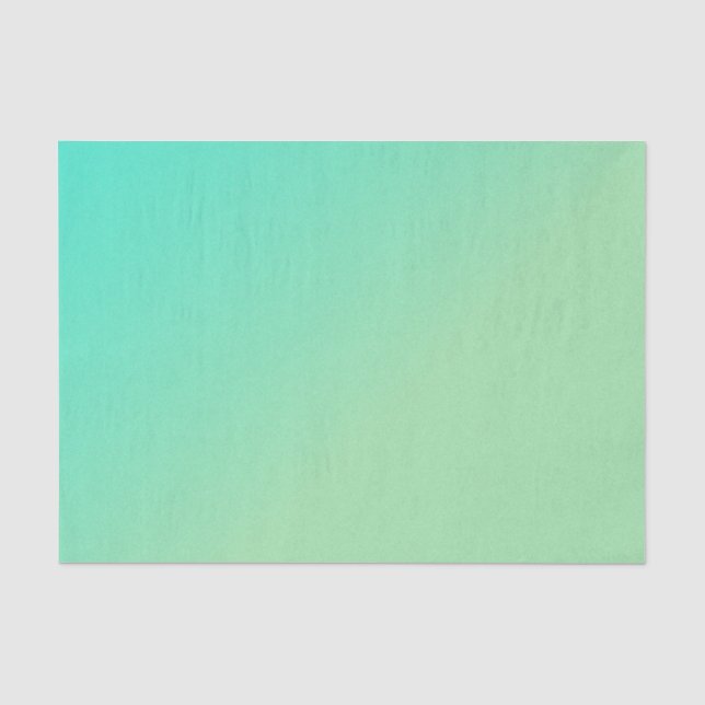 Green Ombre Glitter Look Tissue Paper (Front)