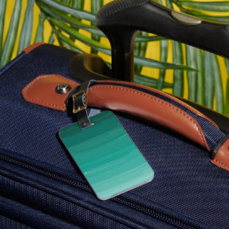 Green Ombre Luggage Tag