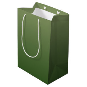 Green ombre medium gift bag
