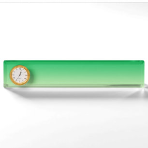 Green Ombre Nameplate