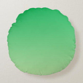 Green Ombre Round Cushion