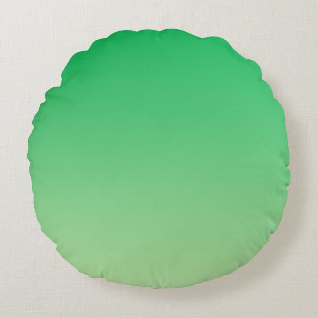 Green Ombre Round Cushion (Front)