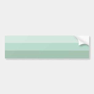 Green Ombre Striped Bumper Sticker