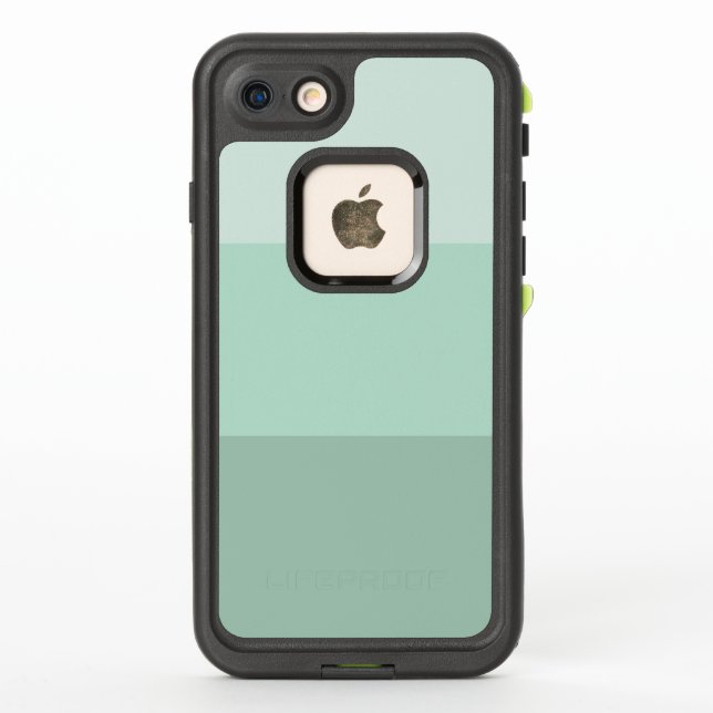 Green Ombre Striped LifeProof iPhone Case (Back)