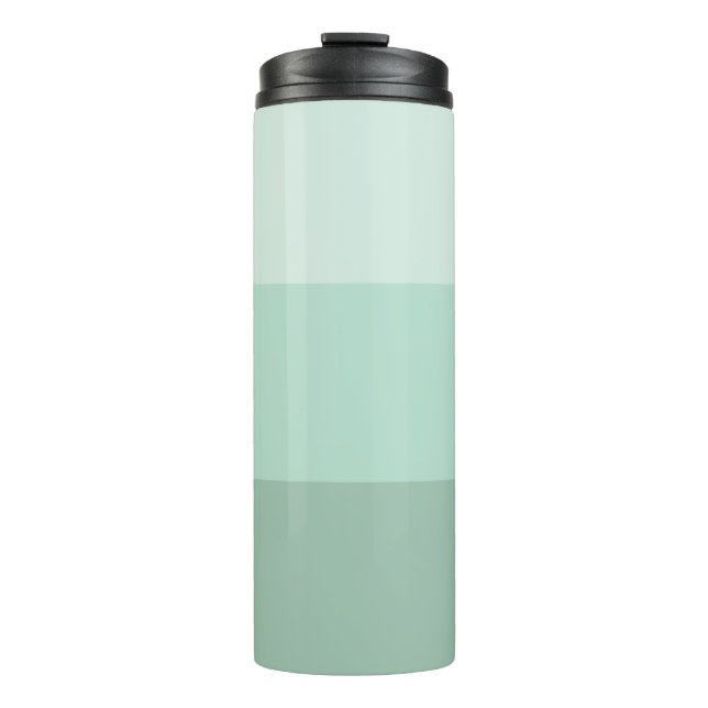 Green Ombre Striped Thermal Tumbler (Front)