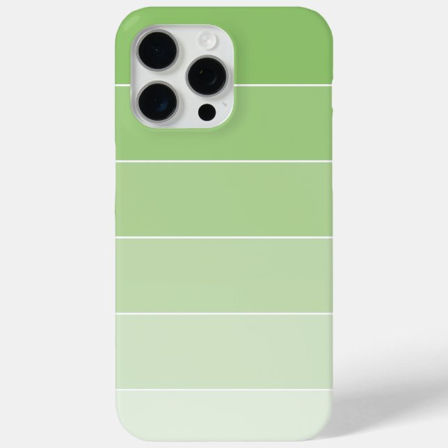 Green Ombré Stripes Case-Mate iPhone Case (Back)