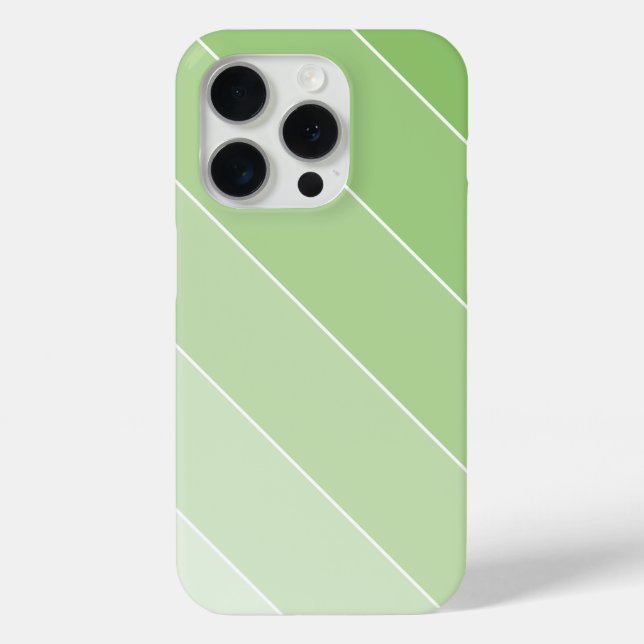 Green Ombré Stripes Case-Mate iPhone Case (Back)