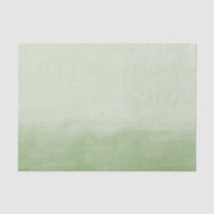 Green Ombre Watercolor Tissue Paper