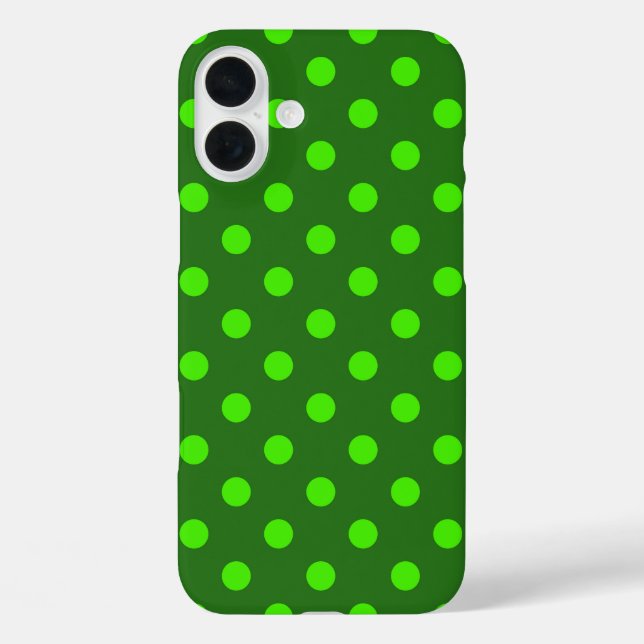 Green On Dark Green Polka Dots Pattern Design  Case-Mate iPhone Case (Back)