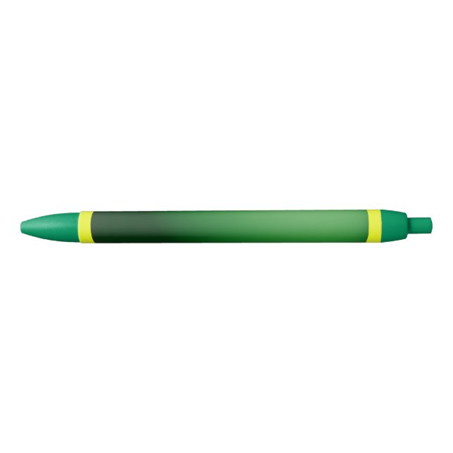 Green on Yellow  Blue Ink Pen (Front)