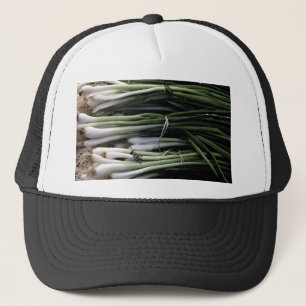 Green onions trucker hat