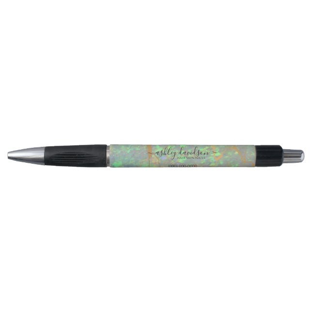 Green Opal | Modern Glam Promotional Pen (Front)