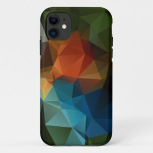 Green Orange Blue Abstract Pyramid Pattern Case-Ma iPhone 11 Case