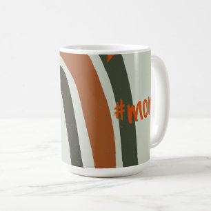 Green Orange Bohemian Rainbow Personalised #mum Coffee Mug