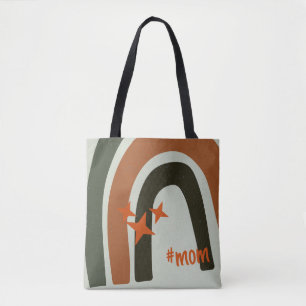Green Orange Bohemian Rainbow Personalised #mum Tote Bag