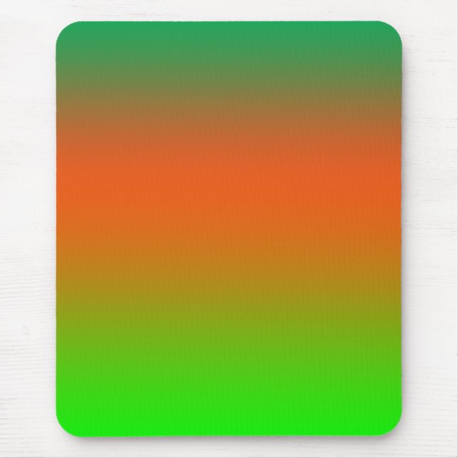 Green Orange fantasy colours - mose pad Mouse Mat (Front)