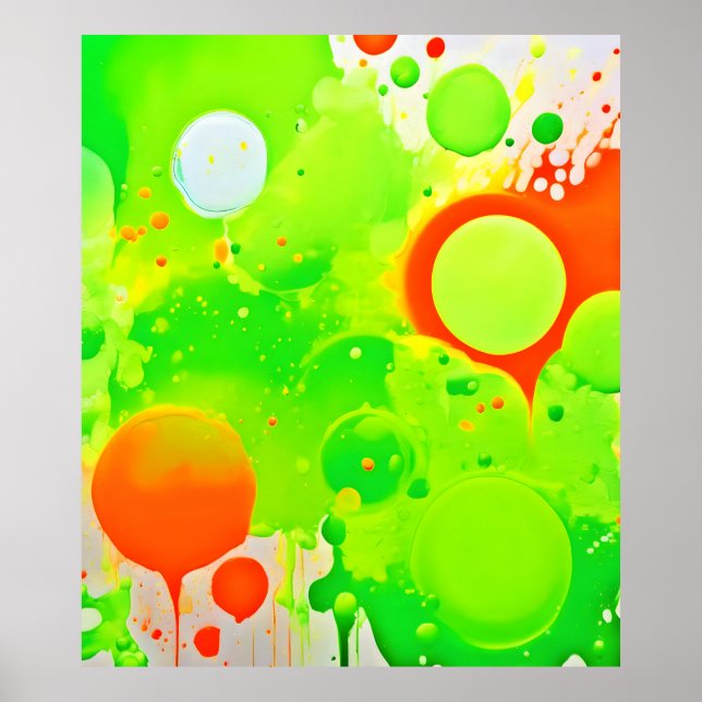 Green & Orange Hues Poster (Front)