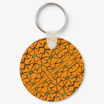 Green & Orange Modern Abstract Floral